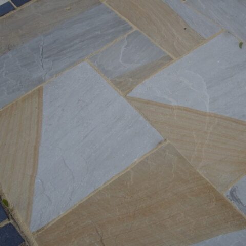 Indian York Grey Sandstone Paving
