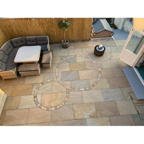Rippon Buff Sandstone Paving 600mm x 900mm