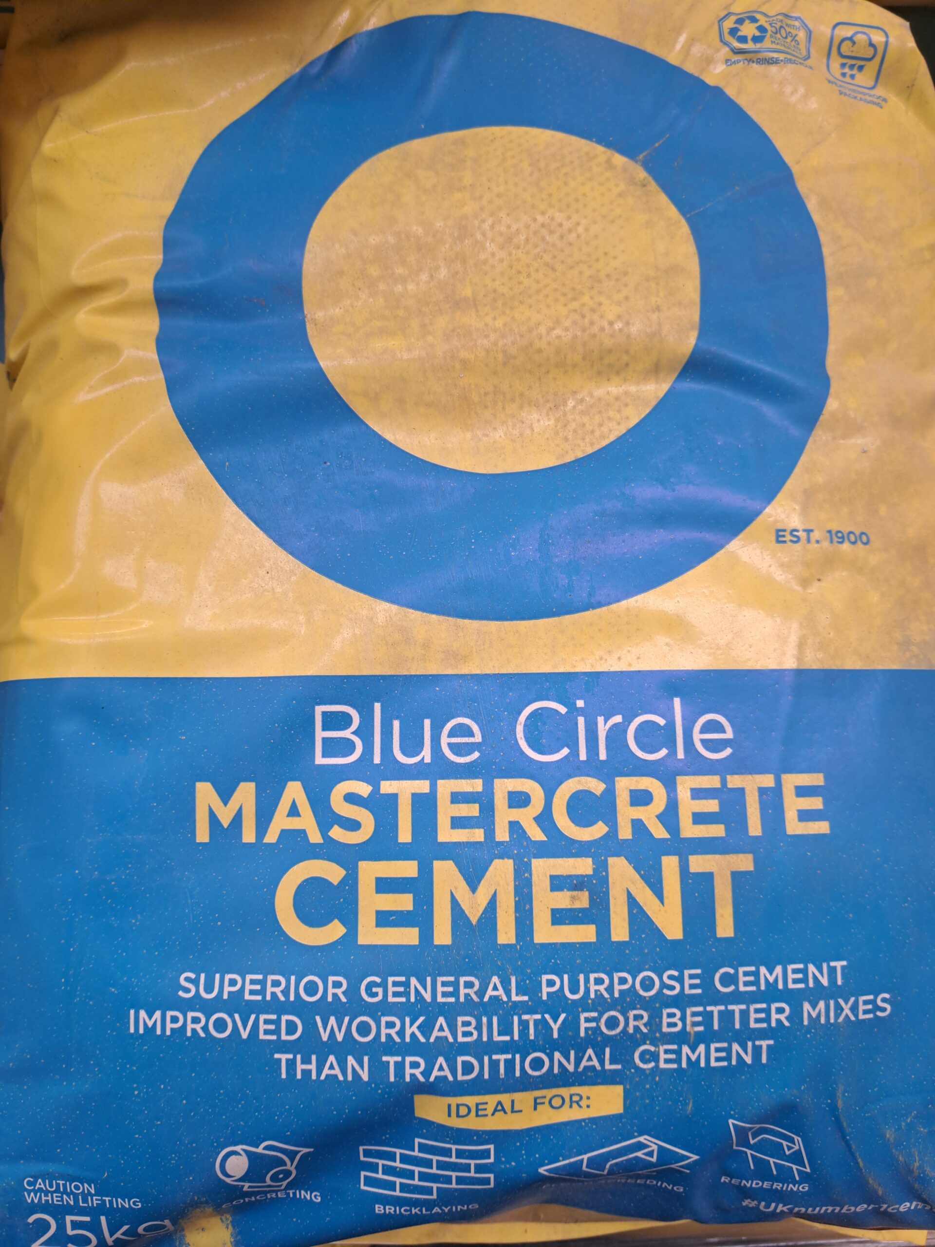 Blue circle cement