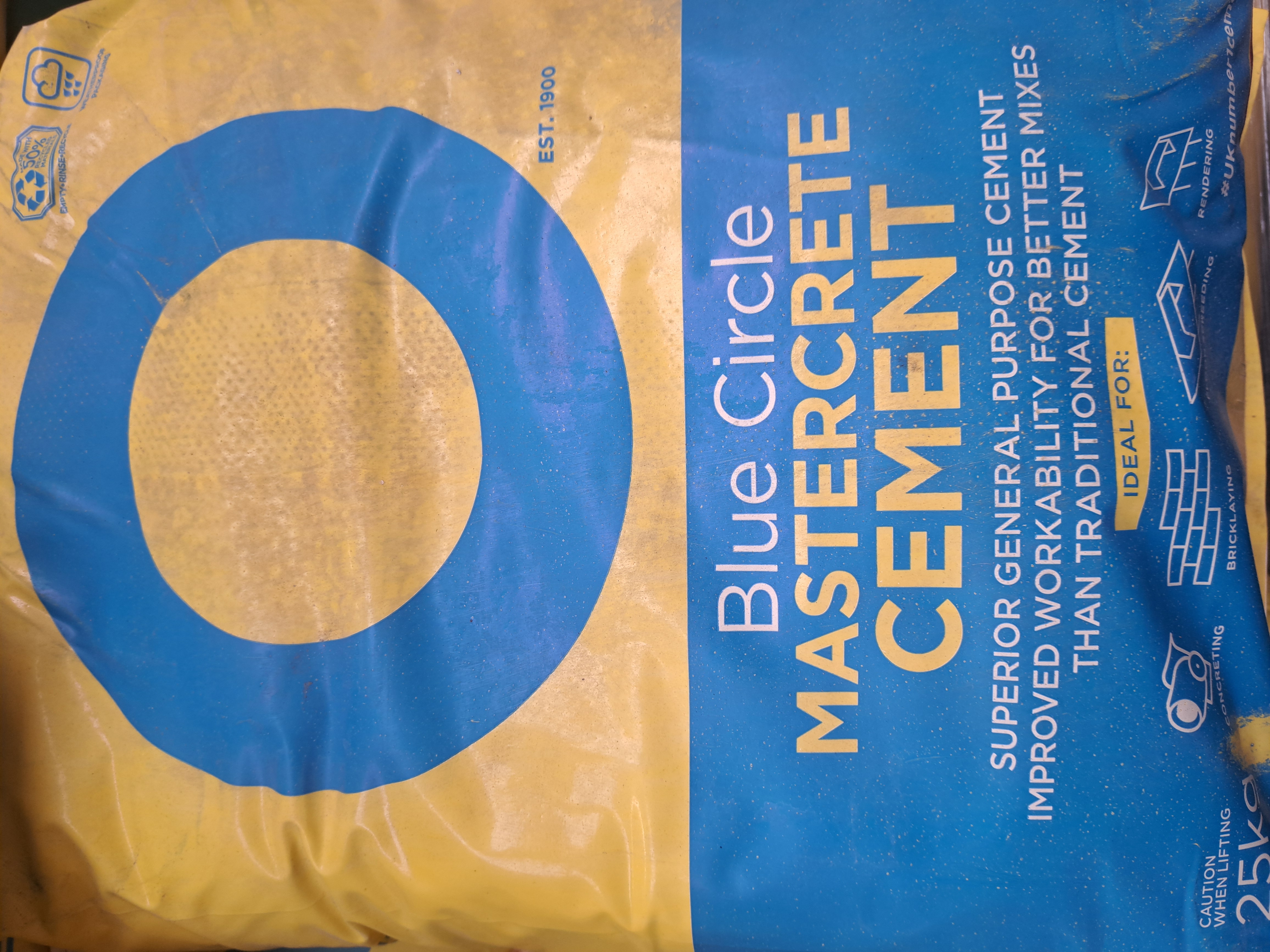 Blue circle cement