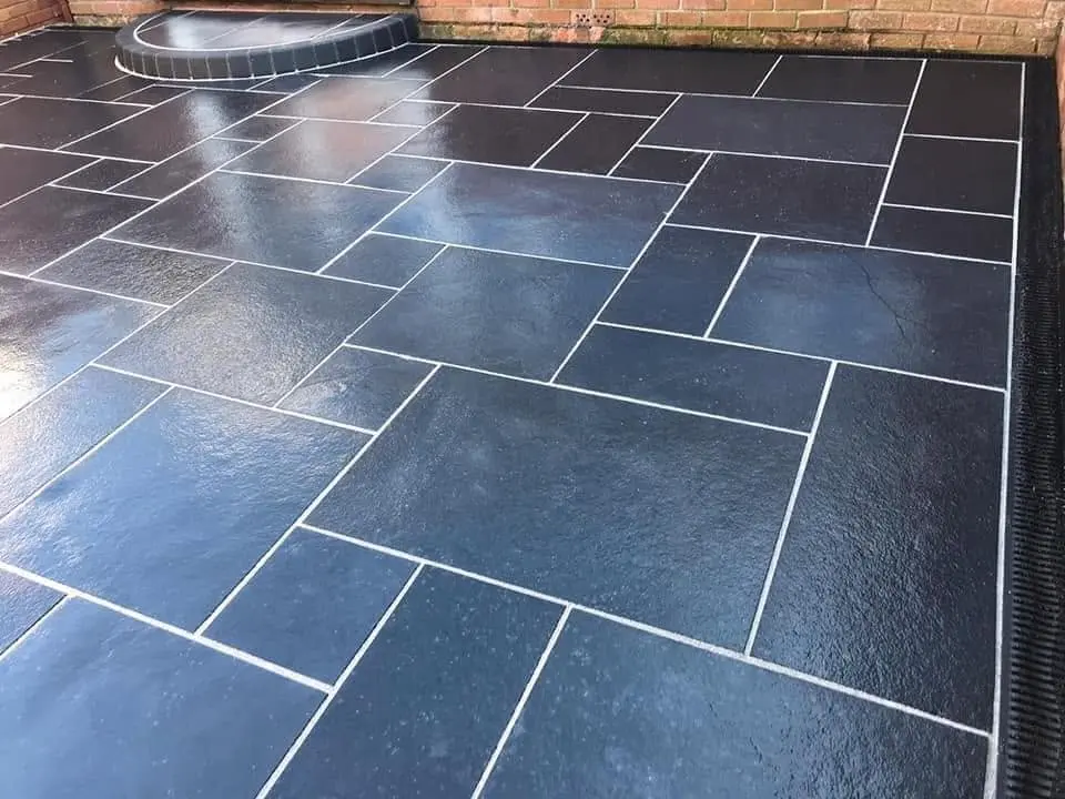 Natural stone paving supplied and installed by Perfect Pave